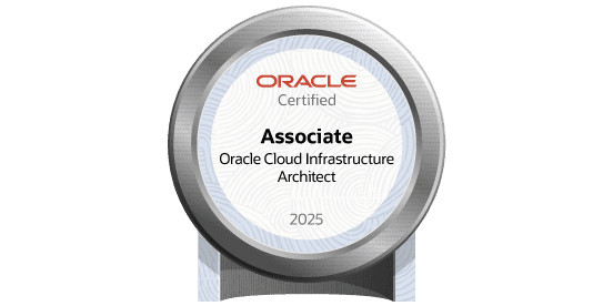 OCI Certified Architect Associate badge