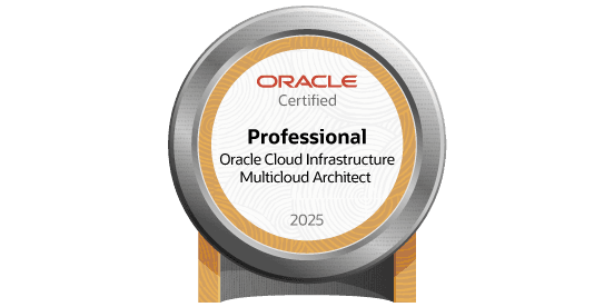 OCI Multicloud Architect Professional badge